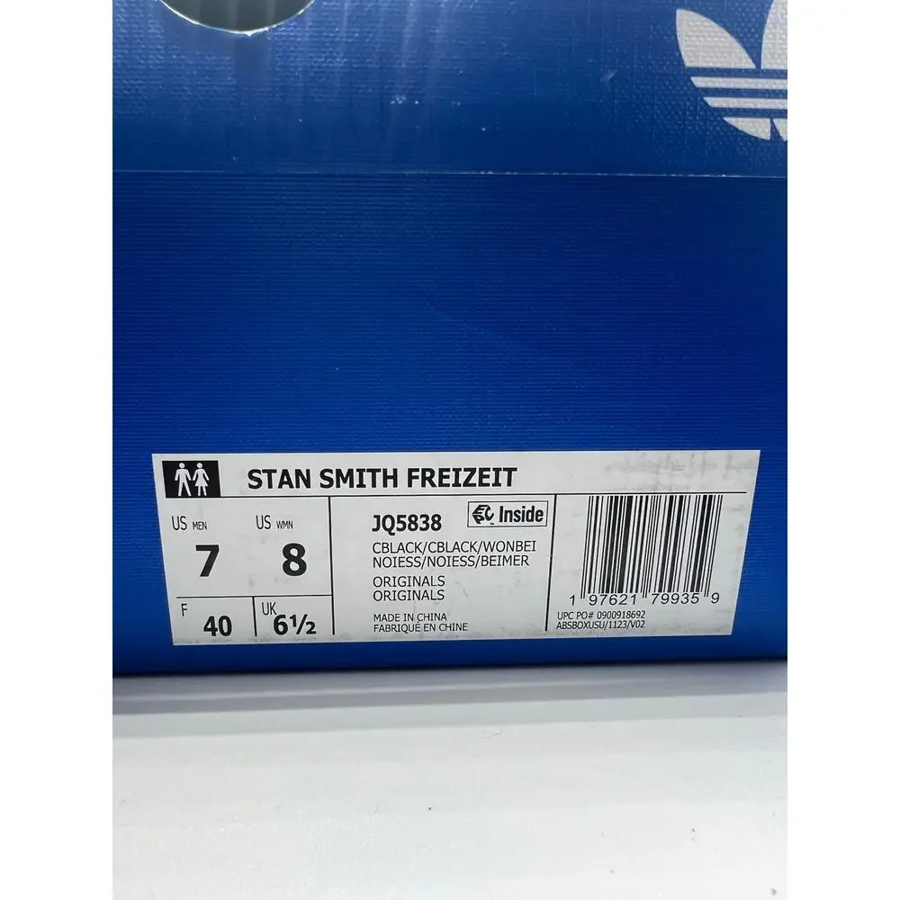 Adidas Stan Smith Freizeit “Core Black” size 7 men’s